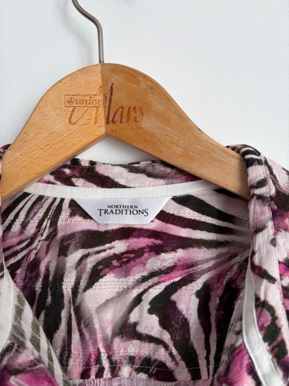 Y2K Animal Print - 100% Cotton - Button Up Blouse - M - Picture 4 of 7